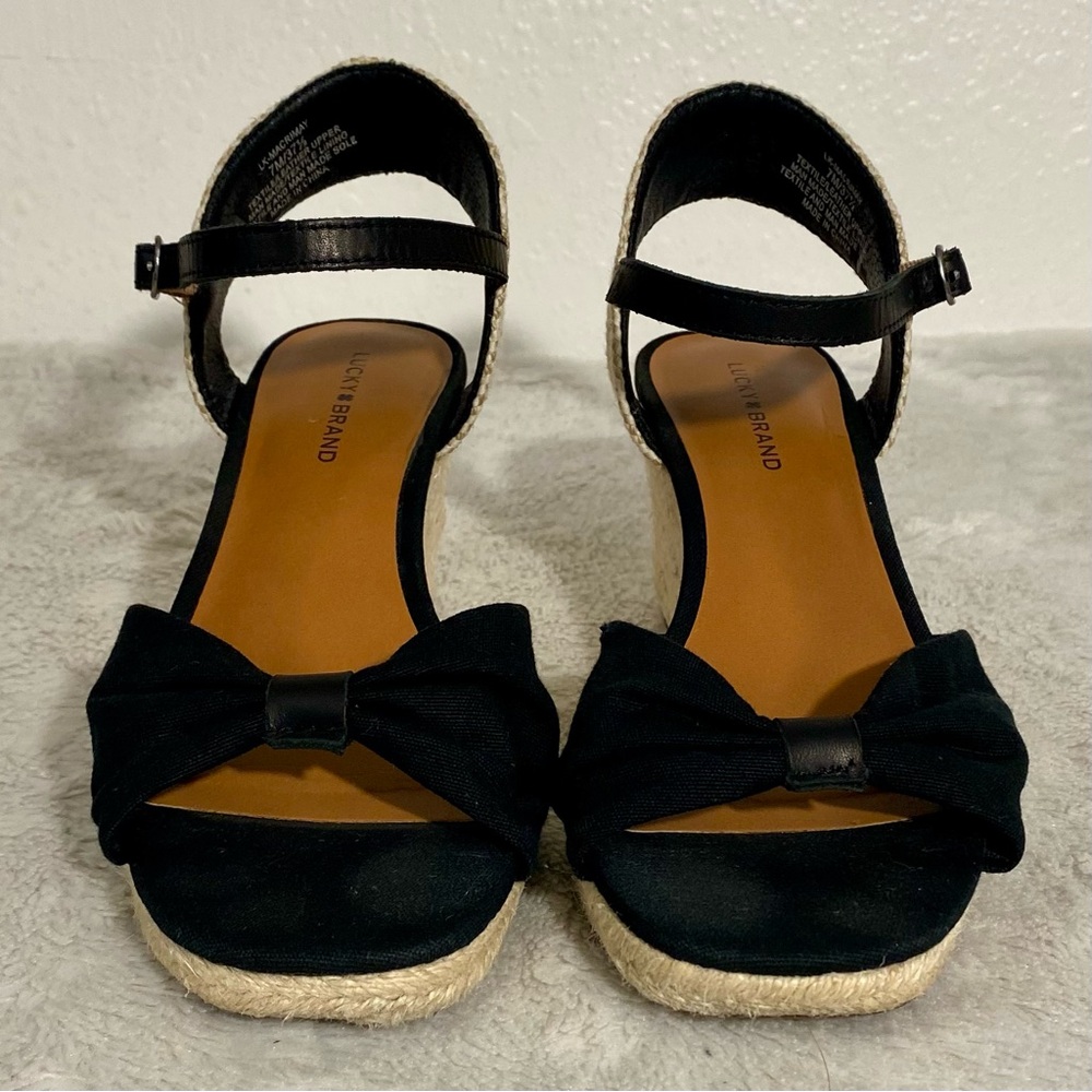 Lucky Brand Macrimay Espadrille Wedge Sandals Women’s Size 7M - Picture 4 of 10